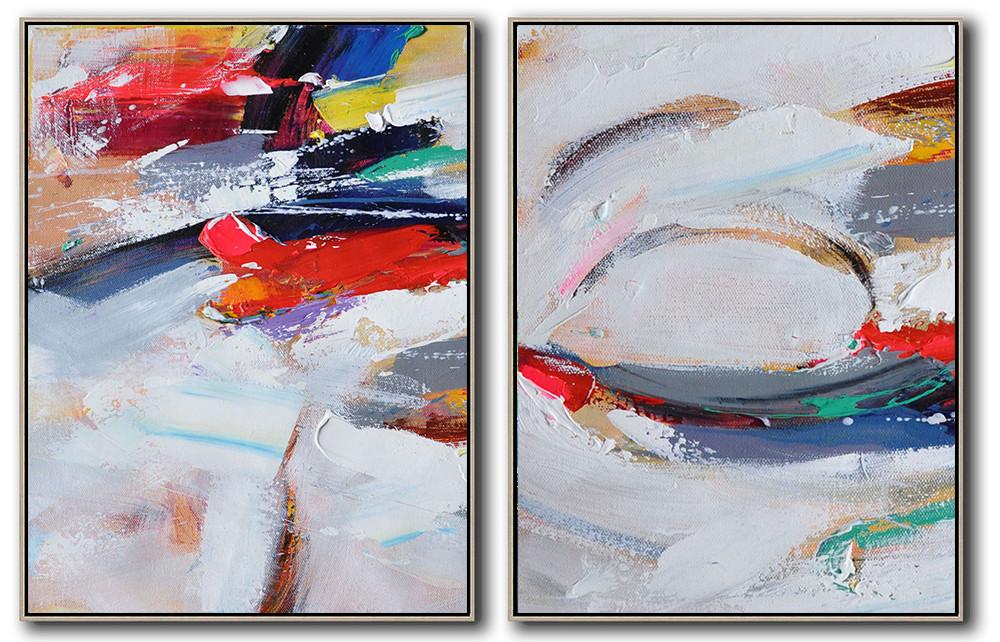 Set of 2 Contemporary Art #S96 - Click Image to Close